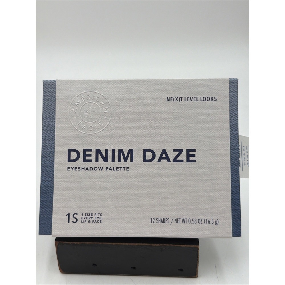 Retired Elf American Eagle Denim Daze Eyeshadow Palette 12 Shades NEW